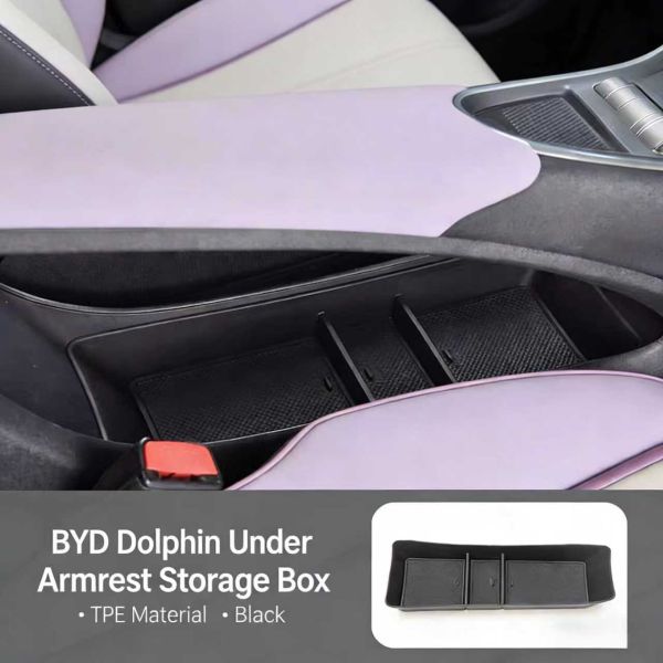 New Fashionable Central Control Storage Box Organizer for BYD Dolphin-High Quality Plastic Interior Kits & Car Storage Solution