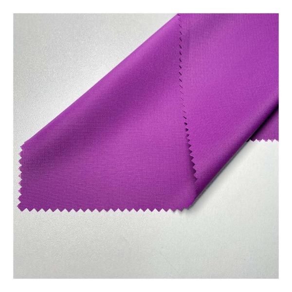 ocean recycle 240T pongee 2MM ripstop Polyester fabric for dress jacket