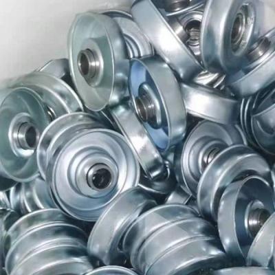 Customized 28mm 6001ZZ Flange Mount Ball Bearing Conveyor Rollers 60x56x12