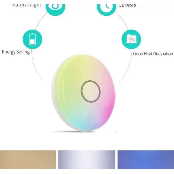 Multifunctional RGBCW Smart Wifi Voice App Remote Control Bedroom Living Room Music Led Ceiling Lamp