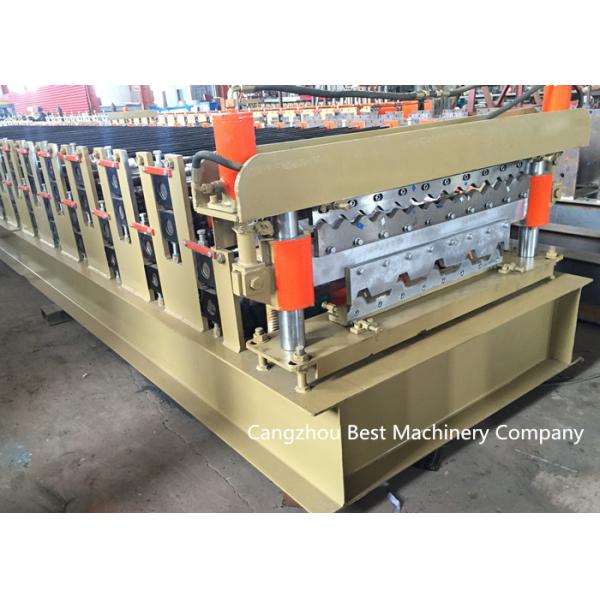 Double Layer Profile Steel Roofing Sheet Roll Forming Machine 70mm Shaft Dia