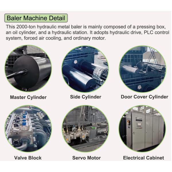 Гидравлический металл машины Y81-2000 Baler утиля тяжелый ненужный тюкуя 700*700 Mm