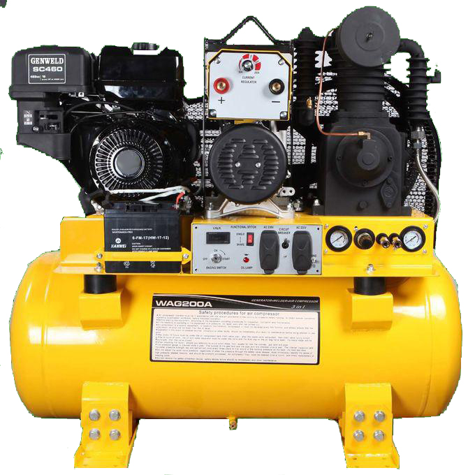 Генератор сварщика GENWELD WAG200A портативный с выходом 5Kw /240/120V вспомогательным