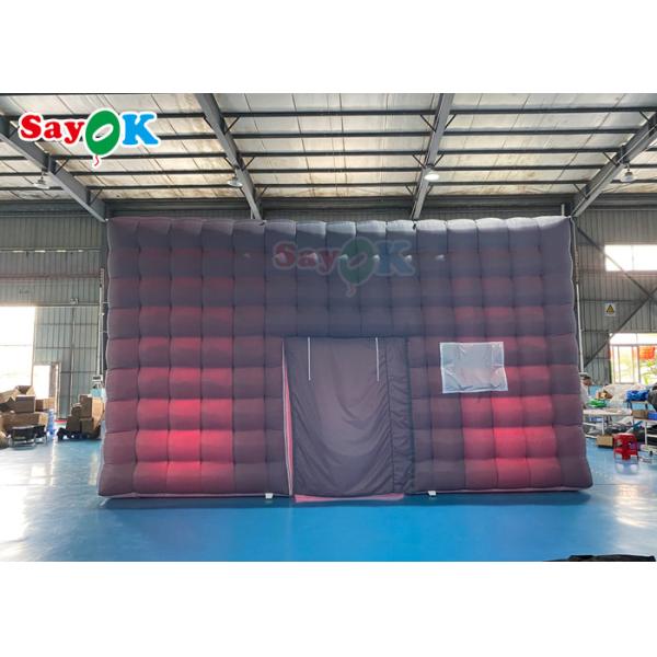 Automatic Inflatable Party Tent House Nightclub Inflatable Cube Tent For Rental 7x7x4mH