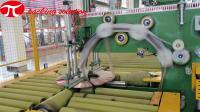 linha de embalagem de cobre automática da bobina de 2000-6000mm que empilha o peso prendendo com correias a linha de embalagem