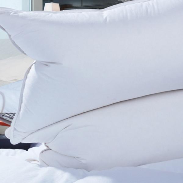 Microfiber Filling Hotel Style Pillows Luxury White Rectangle Shape