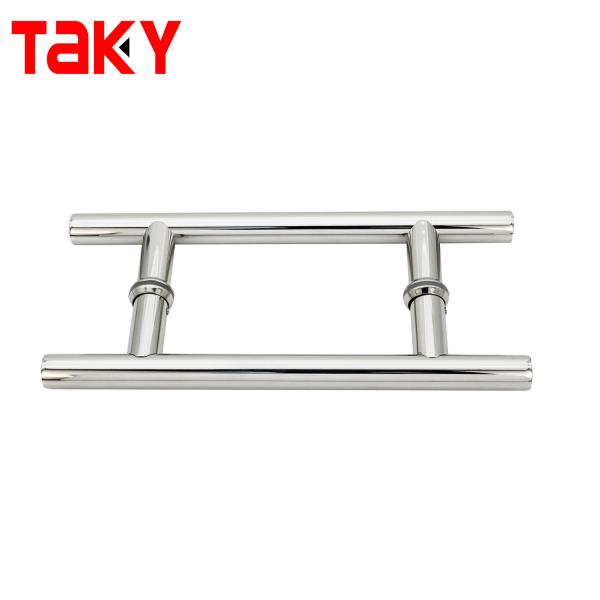 Exterior Stainless Steel Glass Door Pull Handle for 600mm Long Bathroom Shower Room