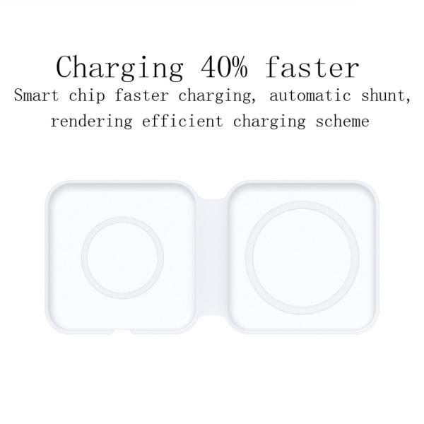 Folding 10W 15W Car Magnetic Wireless Charger Station 2 In 1