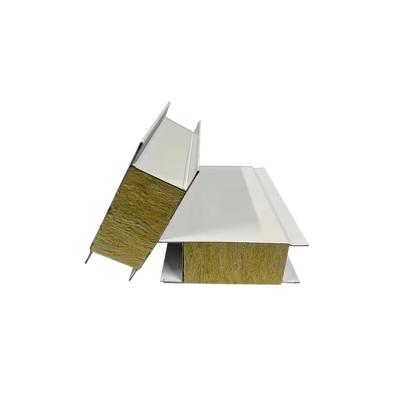 Installation Hotel Roof and Wall Panel 50mm Fireproof Steel Sandwich Panel with Metal Core