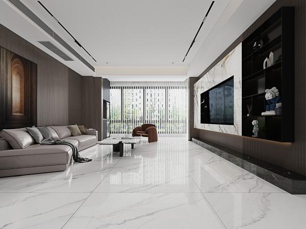White Polished Sintered Stone Slabs 1200x1200mm for Bathroom Renovation