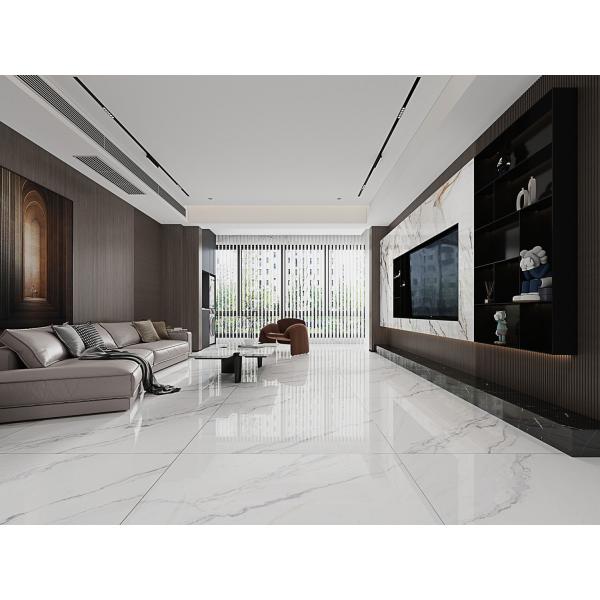 White Polished Sintered Stone Slabs 1200x1200mm for Bathroom Renovation