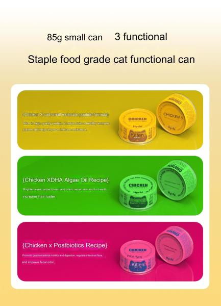 Hydrating and Beautifying Chicken Healthy Pet Food Clean And Sanitary for Cats Feed Directly