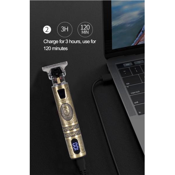 Waterproof Cordless Electric Hair Trimmer 10w Multifunctional For Men