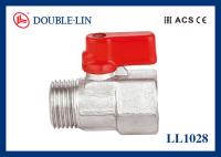 Ventilateur à bille en laiton à 25 bar, homme x femme, nickel plat