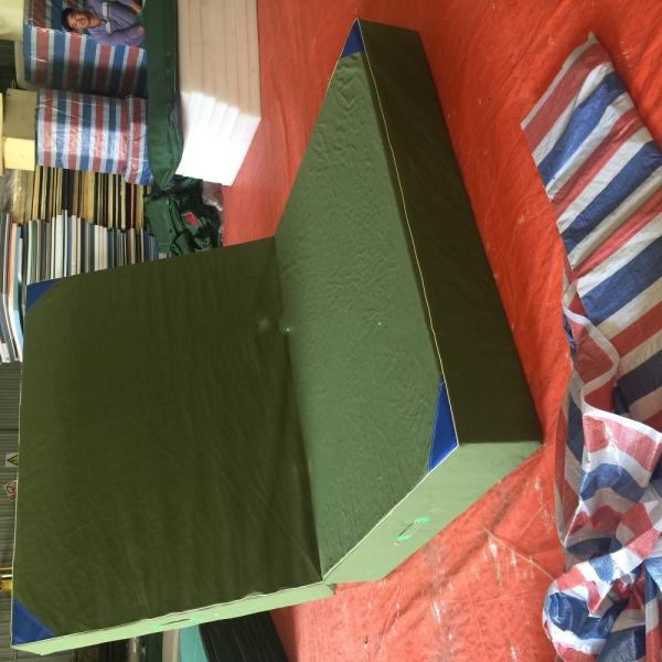 Waterproof Outdoor Gymnastics Mat , Children Large Gym Mat Green PVC Material