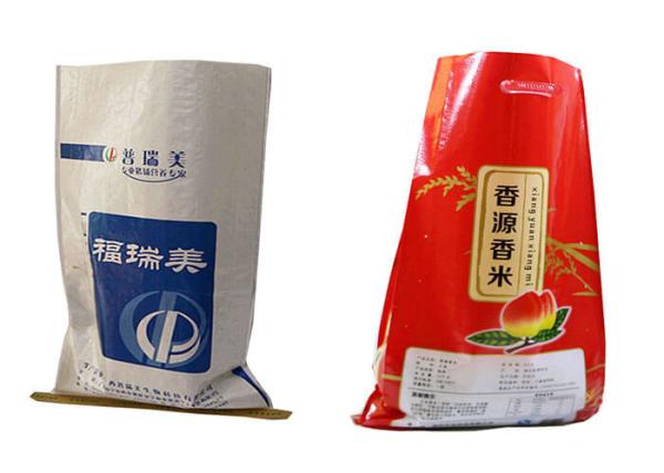 Chemical Granular Packaging Poly Woven Bags Double Stitched Environmental Friendly
