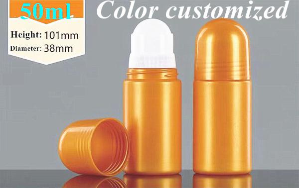 White Plastic Roll On Bottle 60ml Roll On Containers For Essential Oils