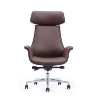 Brown Ergonomic Lifting Chair Swivel Leather Recliner Chair