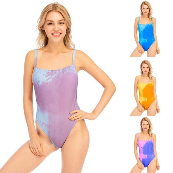 Женщин пурпура купальника дам влияние солнцезащитного крема цельных прочных Ссадин-устойчивых сексуальных хорошее