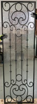 25.4mm Wrought Iron Glass 80x25in For Sliding Glass Doors ODM