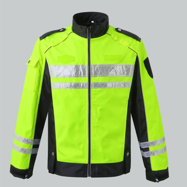 Motorcycle Riding Safety Reflective Raincoat Oxford Waterproof Fabric