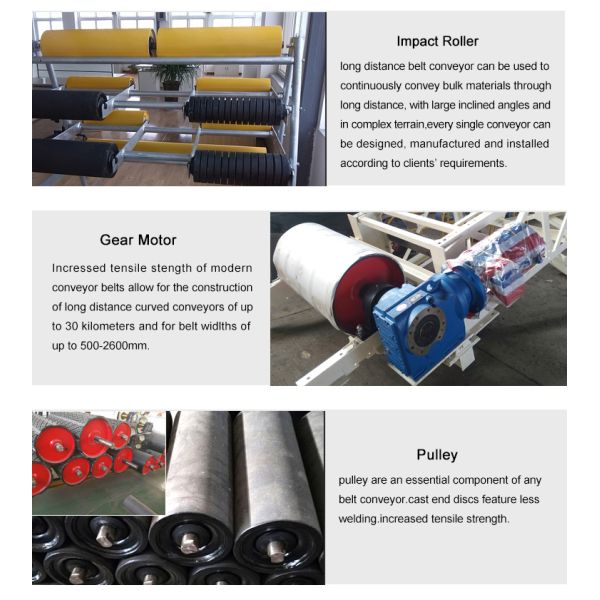 Transfer Belt Conveyor Bulk Ship Carrier Loading Unloading