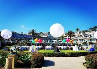 El globo inflable decorativo de la iluminación de la exposición enciende 220V LED puede colgar la aduana