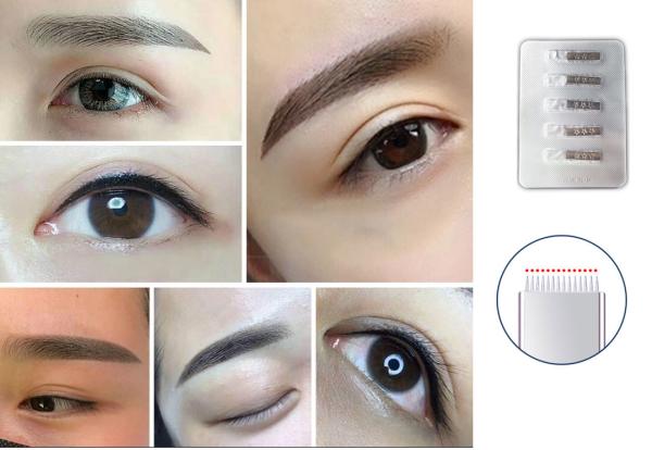 Healthy Permanent Makeup Needles , Different Sizes Tattoo Magnum Needles