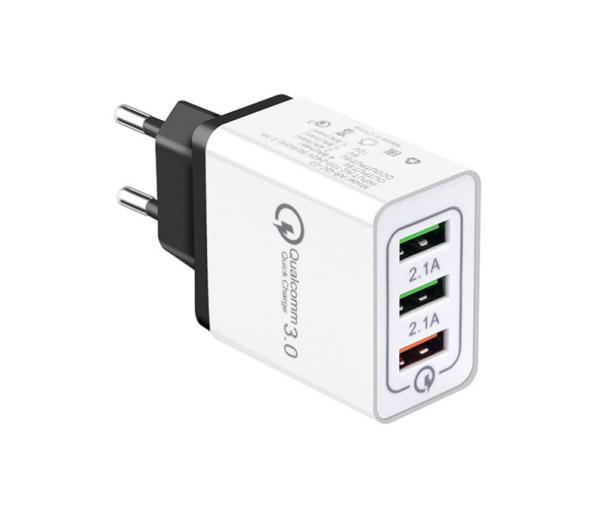 US EU AU Plug Quick Charge 3.0 Charger / QC Three USB Wall Charger