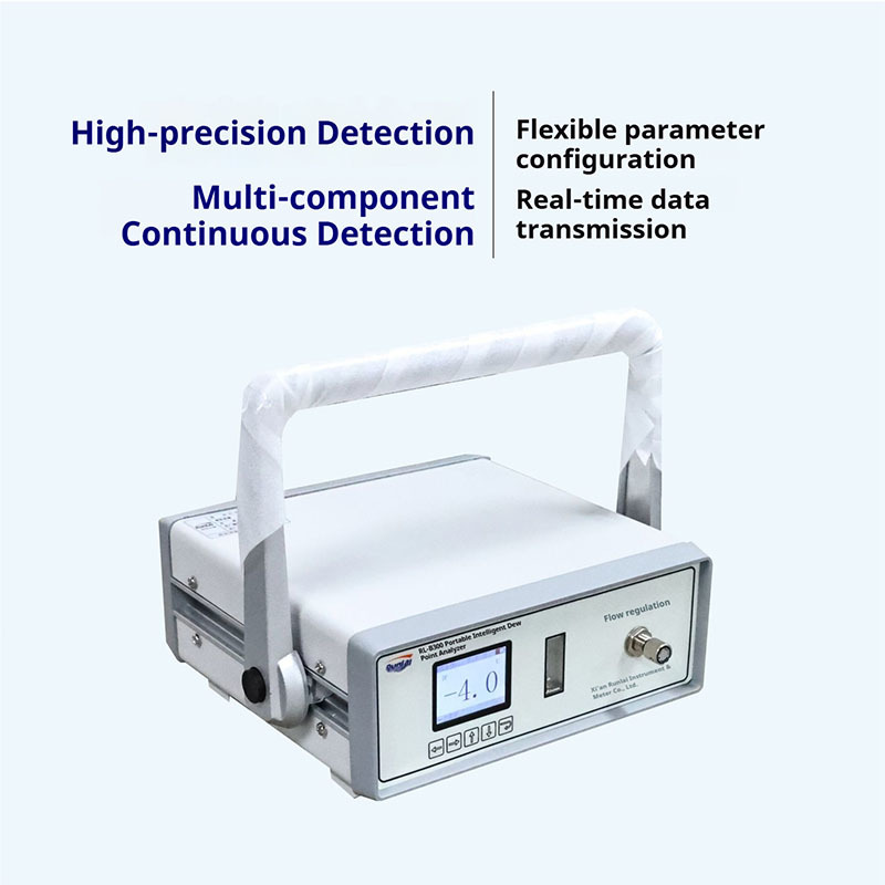 Portable Multi Gas Dew Point Analyzer Micro Water Tester Trace Water Analyzer Metal Construction Detector