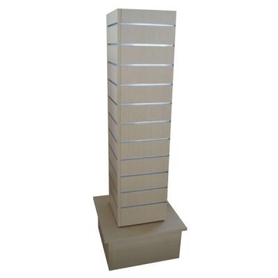 Retail MDF Spinner Display Stands / Square Shaped Retail Floor Display Stands