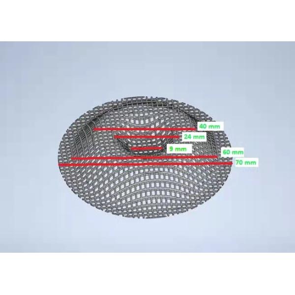 Cuenco de narguilé de acero inoxidable pantalla de cabeza de metal 0,3 mm de espesor