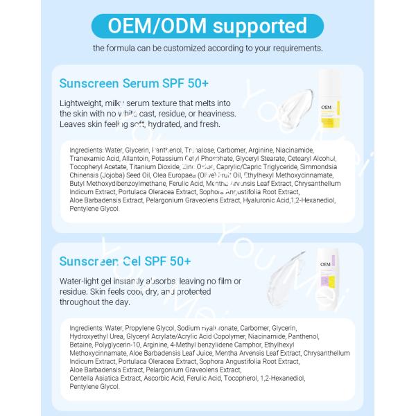 Sweatproof UV Protection Sunscreen Cream Spf 30 SPF 50 Broad Spectrum Moisturizer