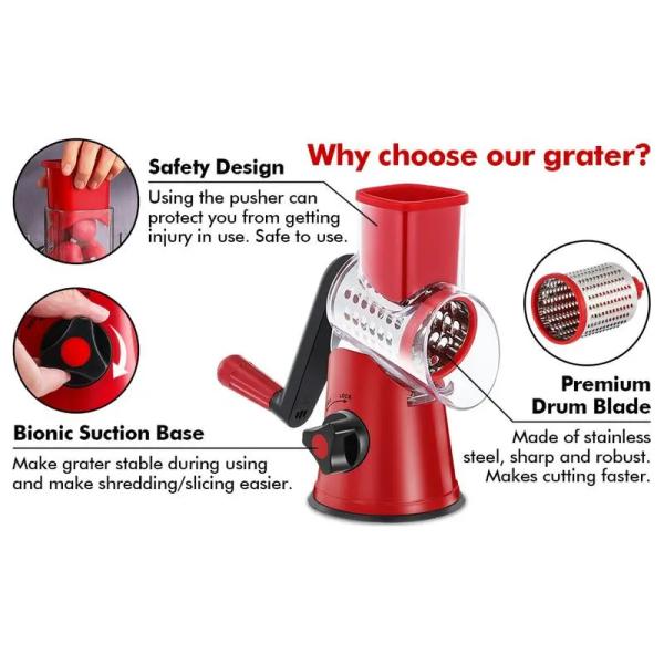 Green Rotary Cheese Grater The Perfect Addition to Any Kitchen for Shredding Vegetables