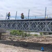 Compact Panel Permanent Assembly Prefabricated Steel Truss Bridge Modular Design