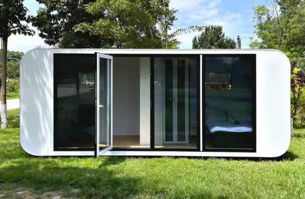 Couleur personnalisée Maison de cabine de pommes de 20 pieds avec salle de bain séparée sèche et humide