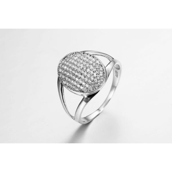 Pear Shield 925 Silver CZ Rings For Valentine'S Day Unisex