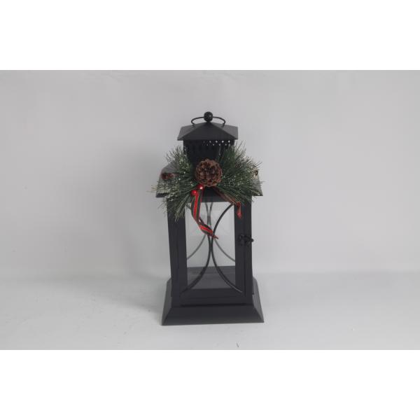 Charming Handcrafted Christmas Decorations For Winter Holiday Decor Black Candlestick Lantern
