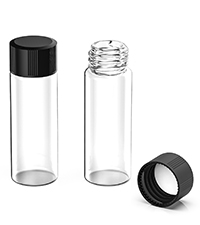 Glass Bottles with Aluminum Cap, Glass Jars Small Storage Bottle Glass Vials, Beads Storage Jars with Lids Aluminum