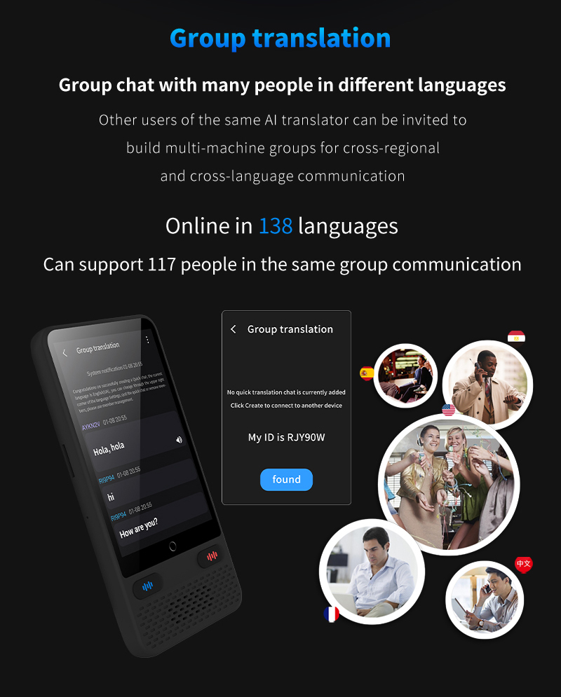 Online Offline Intelligent Language Translator Interpretation Device Text Translation
