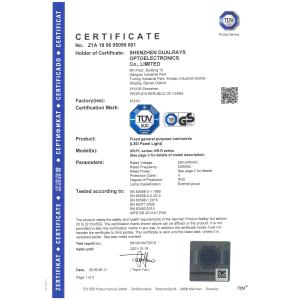 DUALRAYS LIGHTING Co.,LTD. Certificaciones