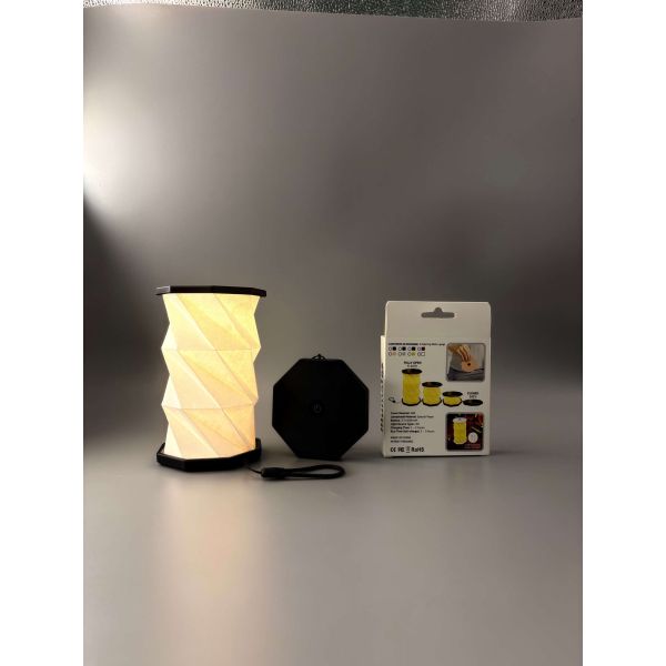 Customized Cordless Folded Paper Standard Lamp For Christmas 5V 300mAh