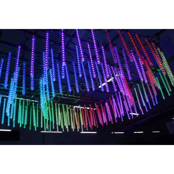 LED 3D Meteor Tube 16 Pixels Vertical Tube Lightings Designed for Stage Projects