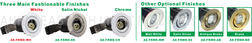 China GU10 Aluminium Centre Tilt LED Fire Rated Downlight - White Color