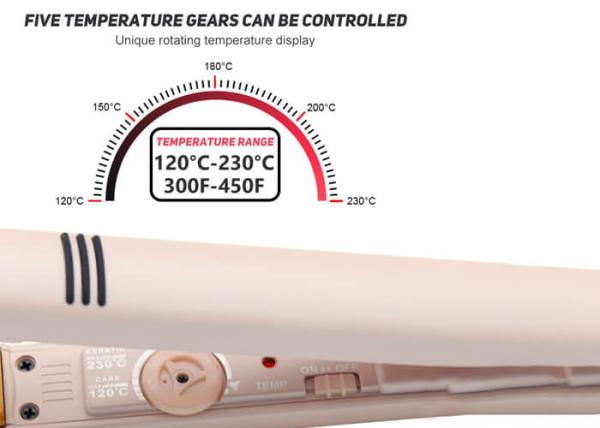 1 Inch Professional Ceramic Plate Flat Iron LED Display Hair Straightener