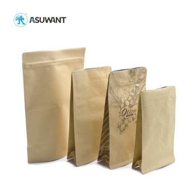 Folha de alumínio Degradable impressa costume dos sacos de papel de Mylar Kraft da prova do cheiro nenhum escapamento