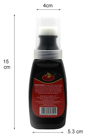 Черный цвет 2,46 фл. унций. жидкий ботинковый полировщик губка мгновенный блеск Ультра-блестящая кожа Ланолин питает кожаные сапоги