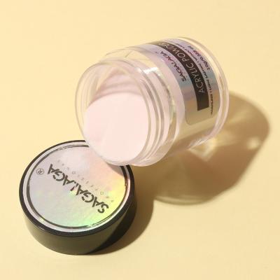 Poudre acrylique pour ongles claire, longue tenue, qualité salon, en gros pour extension d'ongles en acrylique, french et sculpture