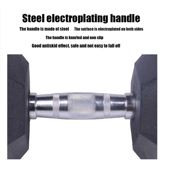 Rubber-covered Dumbbell Set with Customized Logo Perfect Addition to Home Gym Equipment