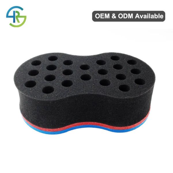 Single Sided African Hair Sponge 15mm Hole Blue Afro Sponge Twist